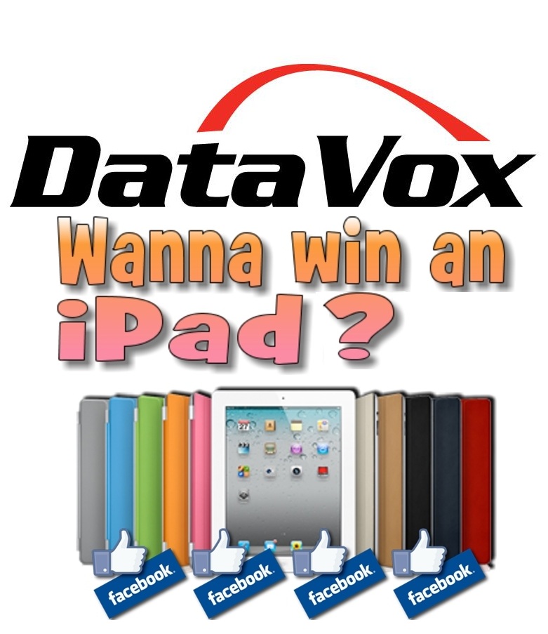 Like DataVox? Enter to WIN a FREE Apple iPAD 3!