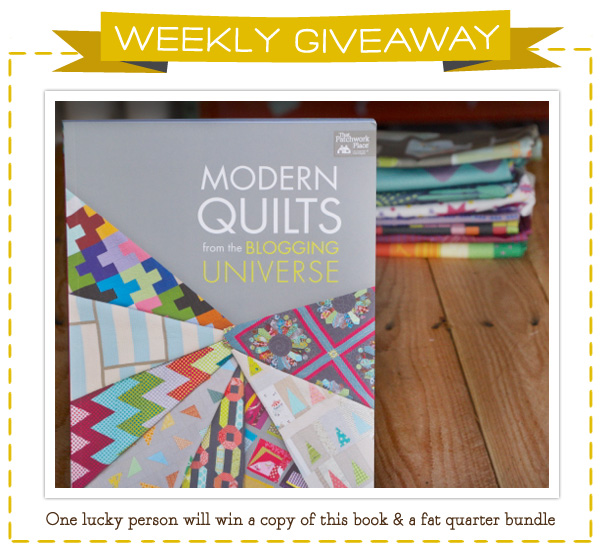 Modern Quilts Book & Fat Quarter Bundle Giveaway