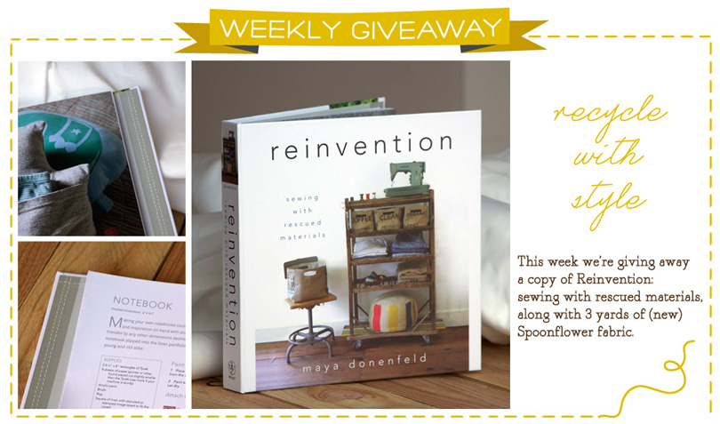 Reinvention Book and Fabric Giveaway